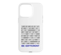 Carcasa para iPhone 15 Pro MAX Diseño de código Binario Be Different | Programador de codificación Nerd IT