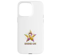 Carcasa para iPhone 15 Pro MAX Diseño de Conciencia Inspirado en Shine On Star Ribbon