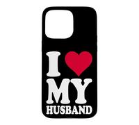Carcasa para iPhone 15 Pro MAX Diseño de corazón Rojo con Texto en alemán Ich Liebe Meinen Ehemann