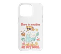 Carcasa para iPhone 15 Pro MAX Diseño de Pato con Texto en inglés There is Sunshine in My Soul