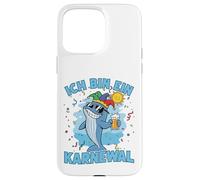 Carcasa para iPhone 15 Pro MAX Diseño Divertido de Carnaval con Texto en alemán Ich Bin Ein Karneg