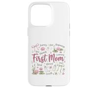 Carcasa para iPhone 15 Pro MAX Diseño First Mom Blessed New Motherhood Mama