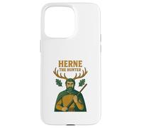 Carcasa para iPhone 15 Pro MAX Diseño folclórico de Herne The Hunter English Woodland Spirit
