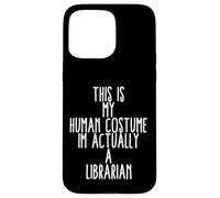 Carcasa para iPhone 15 Pro MAX Disfraz de Bibliotecario para bibliotecaria Divertida y Linda bibliotecaria