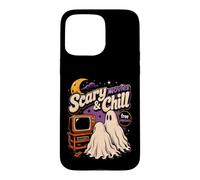 Carcasa para iPhone 15 Pro MAX Disfraz de Noche de Halloween de Ghost Scary Horror Movies N Chill