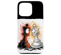 Carcasa para iPhone 15 Pro MAX Disfraz de Rey de ajedrez Genial para los Amantes de Las Piezas y los peones