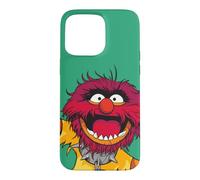 Carcasa para iPhone 15 Pro Max Disney The Muppets Animal Electric Mayhem Big Face Green