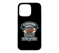 Carcasa para iPhone 15 Pro MAX Divertida Cesta de Golf Chains Before Anything Frisbee Sport