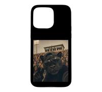 Carcasa para iPhone 15 Pro MAX Divertida Mascota de Panther Student para Selfies Vintage para el Día del Juego