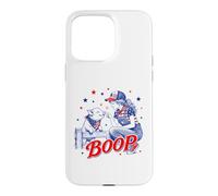 Carcasa para iPhone 15 Pro MAX Divertido 4 de Julio Boop Farm Girl & Baby Pig Patriotic USA
