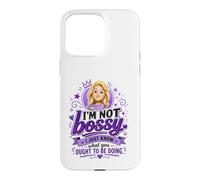 Carcasa para iPhone 15 Pro MAX Divertido Bossy Rubia De Dibujos Animados Mujer Púrpura Reina