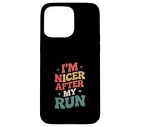 Carcasa para iPhone 15 Pro MAX Divertido Dicho Que Soy más Agradable después de mi Carrera sarcástico