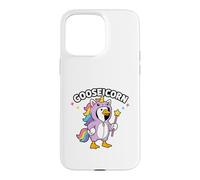 Carcasa para iPhone 15 Pro MAX Divertido diseño de Gooseicorn Unicorn Goose Adventure Goose para niños