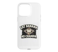 Carcasa para iPhone 15 Pro MAX Divertido diseño de Mono Que Come plátano y Nunca se acalambran, el Primate se ríe