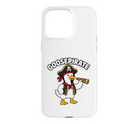 Carcasa para iPhone 15 Pro MAX Divertido diseño Infantil de Goose Pirate Goose