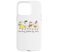 Carcasa para iPhone 15 Pro MAX Divertido Humor de Pato Profesor, enseñanza impulsada por el Amor