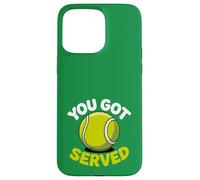 Carcasa para iPhone 15 Pro MAX Divertido Juego de Palabras de «You Got Served», Bonita Pelota de Tenis