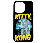 Carcasa para iPhone 15 Pro MAX Divertido Kitty Kong Peluche Monstruo Gatito Gato Atigrado