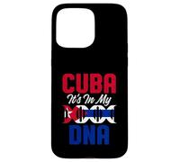 Carcasa para iPhone 15 Pro MAX Divertido Orgullo de la Bandera de Cuba ADN Amor Cubano Americano Broma Orgullosa