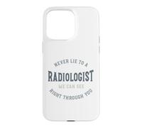 Carcasa para iPhone 15 Pro MAX Divertido Radiología Juego de Palabras Radiólogo Humor