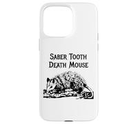 Carcasa para iPhone 15 Pro MAX Divertido Sable Diente Muerte Ratón Mal Nombre Animal Incorrecto Broma Estúpida