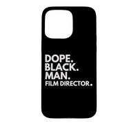Carcasa para iPhone 15 Pro MAX Dope Black Man Director de Cine Orgullo afroamericano