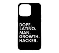 Carcasa para iPhone 15 Pro MAX Dope Hombre Latino Crecimiento Hacker Herencia Latina Orgullo Hispano