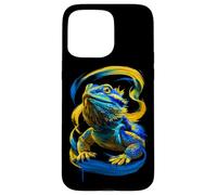 Carcasa para iPhone 15 Pro MAX Dragón Barbudo Colorido Lagarto Reptil Exótico Gecko Iguana
