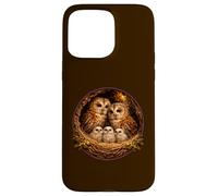 Carcasa para iPhone 15 Pro MAX Dulce cárabo del Bosque observador de pájaros, pájaro Nocturno búho pájaros