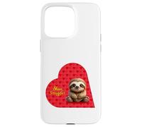 Carcasa para iPhone 15 Pro MAX Dulce Slow Snuggles! - Lindo Perezoso - San Valentín
