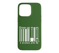 Carcasa para iPhone 15 Pro MAX EAN Code jardineros Bio jardín Agricultor Pala LOL Minimal