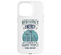 Carcasa para iPhone 15 Pro MAX Ecologista de turbinas eólicas de energía renovable