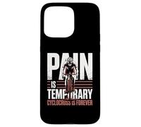 Carcasa para iPhone 15 Pro MAX El Dolor es ciclocross Temporal para Siempre Bicicleta ciclocross Bicicleta