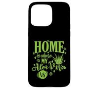 Carcasa para iPhone 15 Pro MAX El hogar es Donde mi Aloe Vera es Medicinal Planta