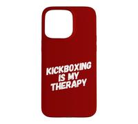 Carcasa para iPhone 15 Pro MAX El Kickboxing es mi Terapia, Divertido, Kickboxer, Karate, Boxeo, Amor