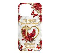 Carcasa para iPhone 15 Pro MAX El Momento en Que mi corazón cambió para Siempre Memorial Cardinal