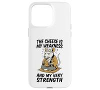 Carcasa para iPhone 15 Pro MAX El Queso es mi Debilidad Funny Rata Meme Vintage Ratas Broma