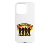 Carcasa para iPhone 15 Pro MAX Emblema de reunión de The Boys Are Back in Town Brotherhood Divertido