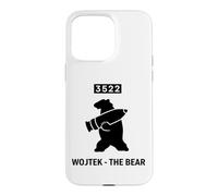 Carcasa para iPhone 15 Pro MAX Emblema Militar de Concha de artillería de Oso Wojtek