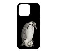 Carcasa para iPhone 15 Pro MAX Emperor Penguins and Chick Vintage Art