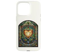 Carcasa para iPhone 15 Pro MAX Enfermera pediátrica Pequeños Pacientes Grandes Milagros Vidrieras