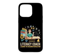 Carcasa para iPhone 15 Pro MAX Entrenador de Alfabetización Lectura Liderando Lectura Revolución F