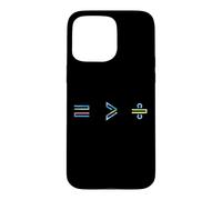 Carcasa para iPhone 15 Pro MAX Equality is Greater Than Division Math Symbol Social Justice