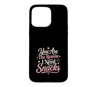 Carcasa para iPhone 15 Pro MAX Eres La Razón Snacks Amor Divertido Parejas