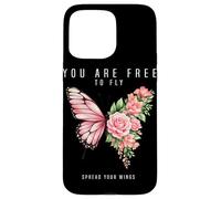 Carcasa para iPhone 15 Pro MAX Eres Libre de Volar extiende Tus alas Mariposa