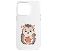Carcasa para iPhone 15 Pro MAX Erizo con Manzana ilustración Animal