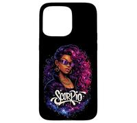 Carcasa para iPhone 15 Pro MAX Escorpio Zodiaco Astrología Signo Horóscopo Arte Celestial