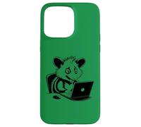 Carcasa para iPhone 15 Pro MAX Escribir zarigüeya estresada en el Soporte técnico del Ordenador portátil