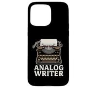 Carcasa para iPhone 15 Pro MAX Escritor analógico Máquina de Escribir Vintage Autor de la Vieja Escuela