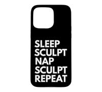 Carcasa para iPhone 15 Pro MAX Escultor de Esculpir la Siesta del sueño Escultor de repetición
